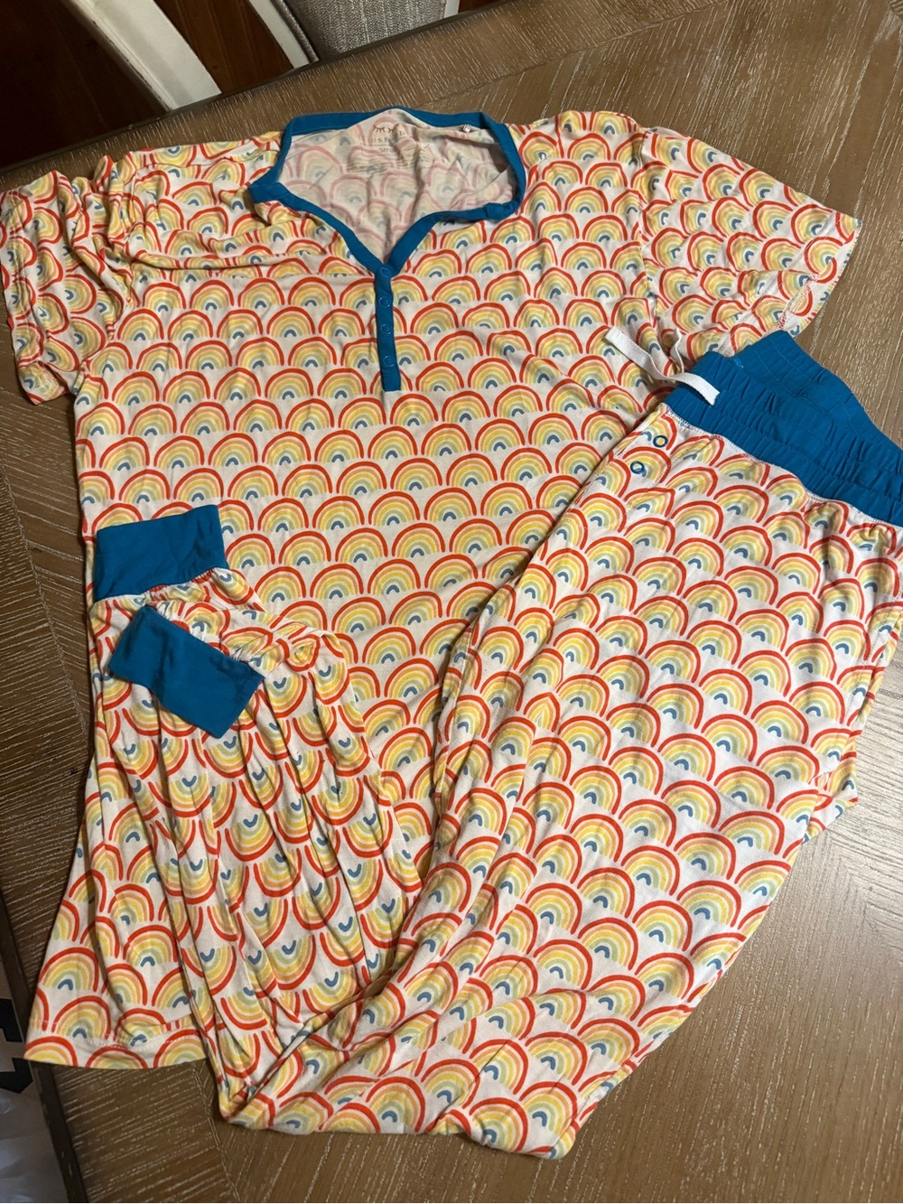 Little Sleepies Women's Small Rainbow PJs